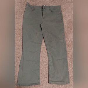 LOFT brand, olive green, straight legged womans
